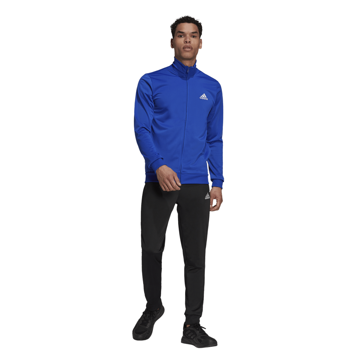 adidas Primegreen Essentials Linear Logo Track Suit Blue