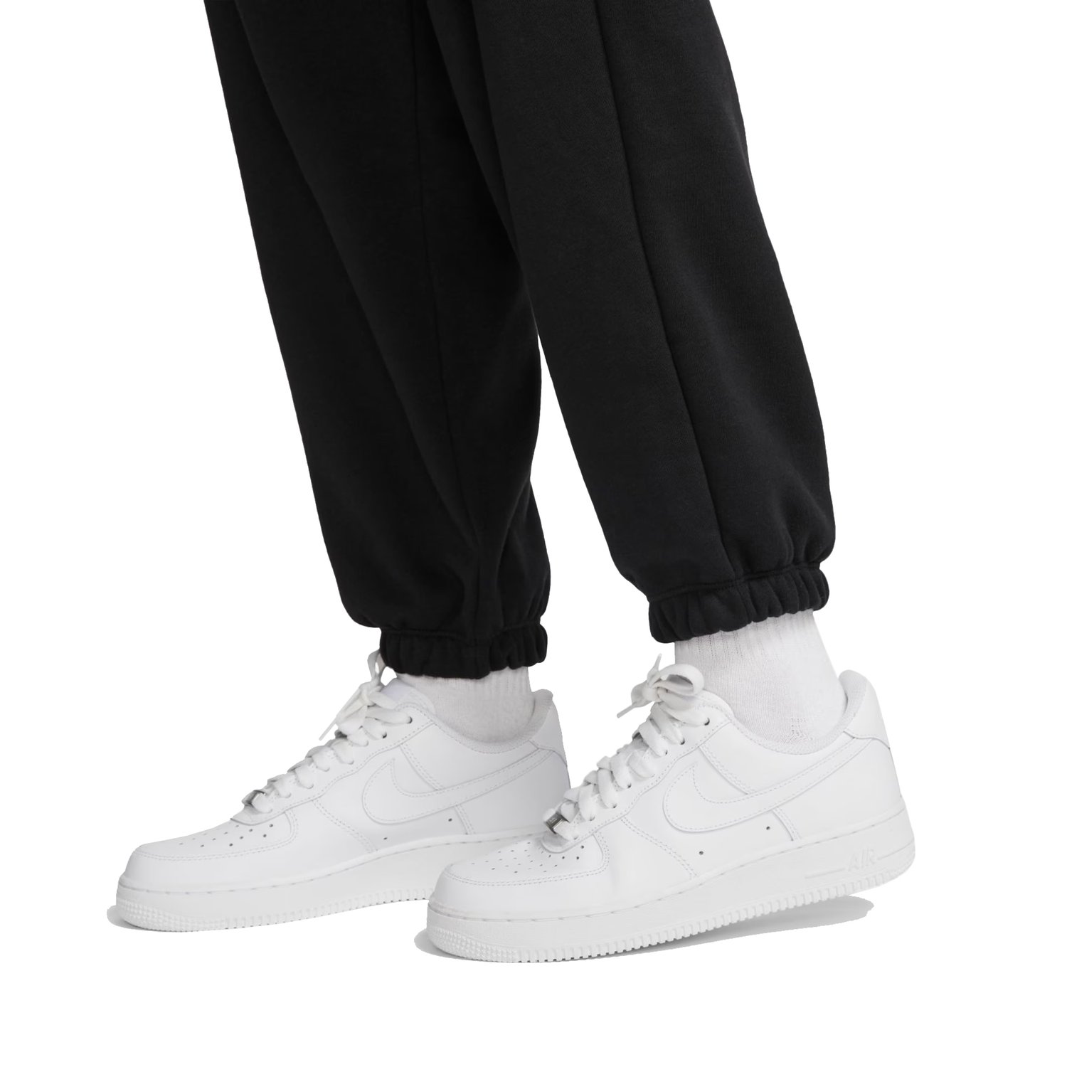 Calça Moletom Nike Sportswear Club Fleece Plus Size Feminina -  Grafite+Branco