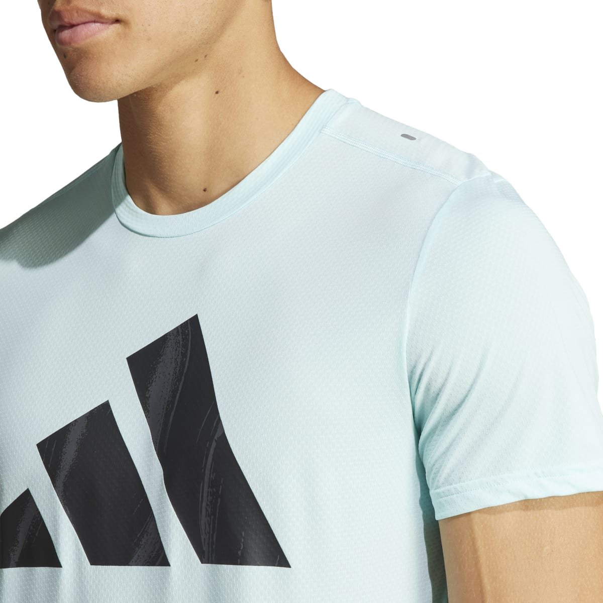 Camiseta Adidas Running Brand Love Masculina - Preto+verde