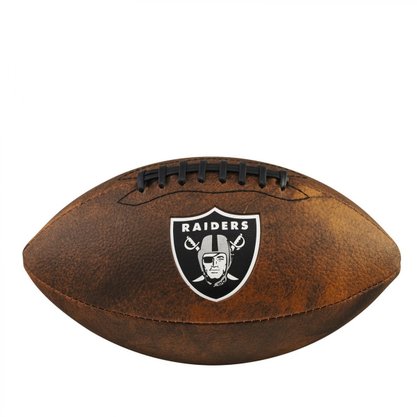 Bola Futebol Americano Wilson NFL JR Trowback Team Oakland Raiders