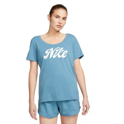 Camiseta Nike Dri-Fit Script - Feminina